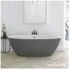 Tellkamp Space Baignoire balnéo ovale en îlot, W100-058-S0-AUF/CRWMCM,