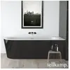 Tellkamp Pio Baignoire d’angle, avec habillage, 0100-277-SB-L-A/WGSW,