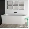 Tellkamp Pio Baignoire d’angle, avec habillage, 0100-255-SB-R-A/WG,