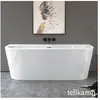 Tellkamp Solitär Wall Baignoire balnéo murale avec habillage, W100-255...