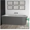 Tellkamp Pio Baignoire balnéo d angle avec habillage, W100-255-00-R-A/...