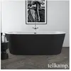 Tellkamp Solitär Baignoire balnéo ovale en îlot, W100-082-00-AUF/CRWME...