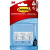 3M Lot de 3 crochets adhésif Pointe métal, COMMAND, transparent 0.225 kg