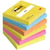 Post-it 3M Professeur Rainbow lot 654TFEN, 70x 70 mm, 6 coul