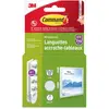 Languettes d'accrochage de tableaux - blanc - 4 x 2 moyennes 3M Command