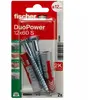 fischer - Cheville tous matériaux DuoPower 12x60 avec vis/Blister de 2