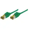 Generique CONNECT 0.30m Full Copper RJ45 S/FTP Cat 6a LSOH Snagless Patch Cable - Vert