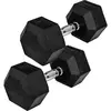Movit® haltère hexagonal, Dumbbells en fonte avec revêtement caoutchou...