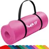 Merkloos / Sans marque Tapis de gymnastique 183cm x 60cm x 1,0cm, couleur au choix - - Couleur : Rose - Taille : 183x60x1,0cm