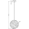 NOWA GmbH Suspension lampe suspendue plafonnier lampe de cuisine lampe de salle à manger plumes d 60 cm
