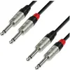 Adam Hall Cables K4TPP0150 Série 4 Star Câble Audio REAN 2 x Jack 6,35...