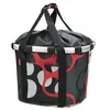 Sacoche de guidon klickfix bikebasket anneaux gris rouge