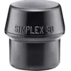 FORMAT Embouts HALDER SIMPLEX Caoutchouc chargé, noir - D=30 mm - 3202.030 TU