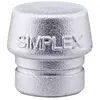 FORMAT Embouts HALDER SIMPLEX métal doux, argent - D=40 mm - 3209.040 TU