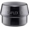 FORMAT Embouts HALDER SIMPLEX Caoutchouc chargé, noir - D=80 mm - 3202.080 TU