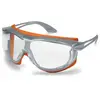 Uvex 9175275 Sicherheitsbrille, Sky Guard, transparent, Grau/Orange