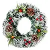 OEM Décoration de Noël Couronne Guirlande de Noël Artificielles Fait à Main pour Votre Porte, Mur ou Fenêtre, Cheminée Muralediamètre 40CM