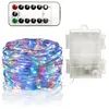 OEM Guirlande Lumineuse 10M avec 100 Micro LED et 8 modes télécommande, Décoration LED Romantique pour Noël Soirée Maison Jardin, Coloré [Batterie alimenté]