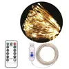 OEM Guirlande Lumineuse 5M avec 50 Micro LED et 8 modes télécommande, Décoration LED Romantique pour Noël Soirée Maison Jardin, Blanc Chaud [USB