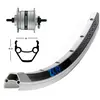 Bike-Parts Exal Roue Avant Zx19 Dynamo Shimano Dh3n31
