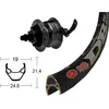 Roue de vélo - Wiener Winora - RIG.ZAC 2000 DIS. DH3D30 - Adulte - Noi...