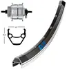Exal ZX 19 Roue Avant 28 x 1.75, Shimano DH3D30, Silver/Black
