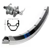 Roue AV VTT 26P Exal ZX 19 Argent - Moyeu Shimano Dynamo - Pour Adulte