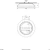 Plafonnier LED EVN Catino, capteur, 25 cm