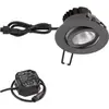 EVN PC65 luminaire encastrable extérieur rond, 3000K anthracite