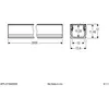 EVN APFLAT7 profilé alu 200cm, profilé en U, blanc