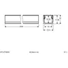 EVN APFLAT7 profilé alu 200cm profilé en U, alu