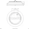 Plafonnier LED EVN Catino, CCT, 40 cm