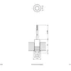 EVN LD5102 lampe encastrable 0,3W 830 lentille