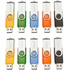 Intenso Basic Line Lot de 10 clés USB 2.0 de 4 Go avec étiquettes Prat...