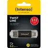 Clé USB-C et USB-A Intenso Twist Line 512 Go - USB 3.2
