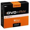 Intenso - 10 x DVD+RW - 4.7 Go (120 minutes) 4x - boîtier CD étroit