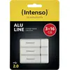 Intenso Alu Line Lot de 3 clés USB 2.0 Argenté 16 Go