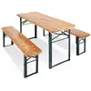 Ensemble de table et bancs 'Sepp', 3 pièces - clair - Pinolino