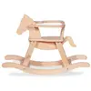 Cheval à bascule en bois Pinolino - Design épuré et intemporel - Hêtre massif - Orange - Mixte