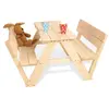 Pinolino Table picnic Nicki avec dossiers pour 4 enfants