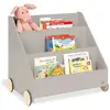 Pinolino Bibliothèque pour enfants Lasse Gris avec roues