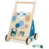 Pinolino TITUS Chariot d'activités bleu tilleul et MDF laqué clair