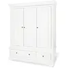 Armoire - PINOLINO - Emilia Grande - Bois massif - Blanc - 2 portes