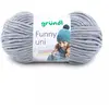 Gründl Laine Funny Uni Chenille Polyester Gris Clair 1 x 100 g 100