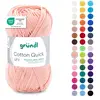 Gründl Laine Cotton Quick uni Fils à tricoter et à crocheter (100 % co...