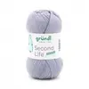 Fil à tricoter durable SECOND LIFE - 100GR - Grundl - Certifié Oeko-Te...