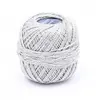 Non communiqué Grundl 872-8202 Glitter Pelote de Fil à Crocheter pailleté Argenté 25 g