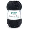 Fil à tricoter COTTON FUN - Gründl - certifié Oeko-Tex 16 Noir - 16 No...