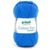 Fil à tricoter COTTON FUN - Gründl - certifié Oeko-Tex 10 Bleu - 10 Bl...