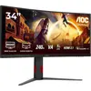 AOC Gaming CU34G4Z - Moniteur incurvé WQHD 34 Pouces, 240 Hz, FreeSync...